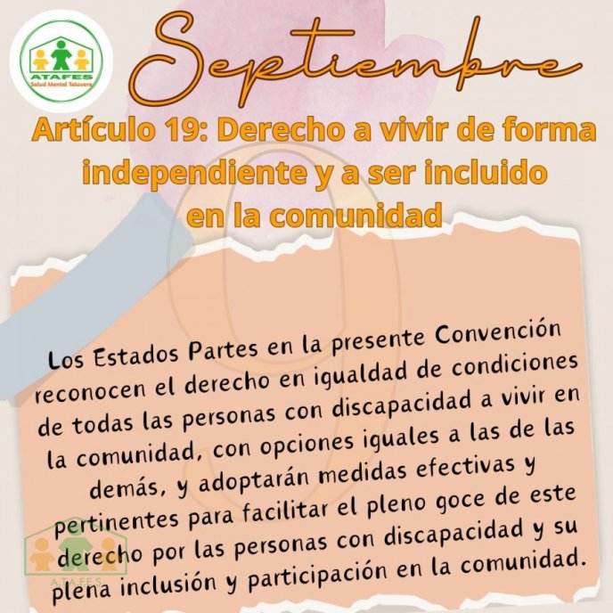 12 meses 12 derechos. SEPTIEMBRE