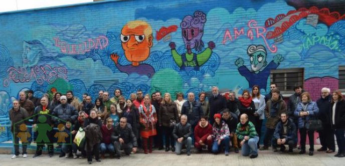 ATAFES Talavera inaugura un mural “por la integración"